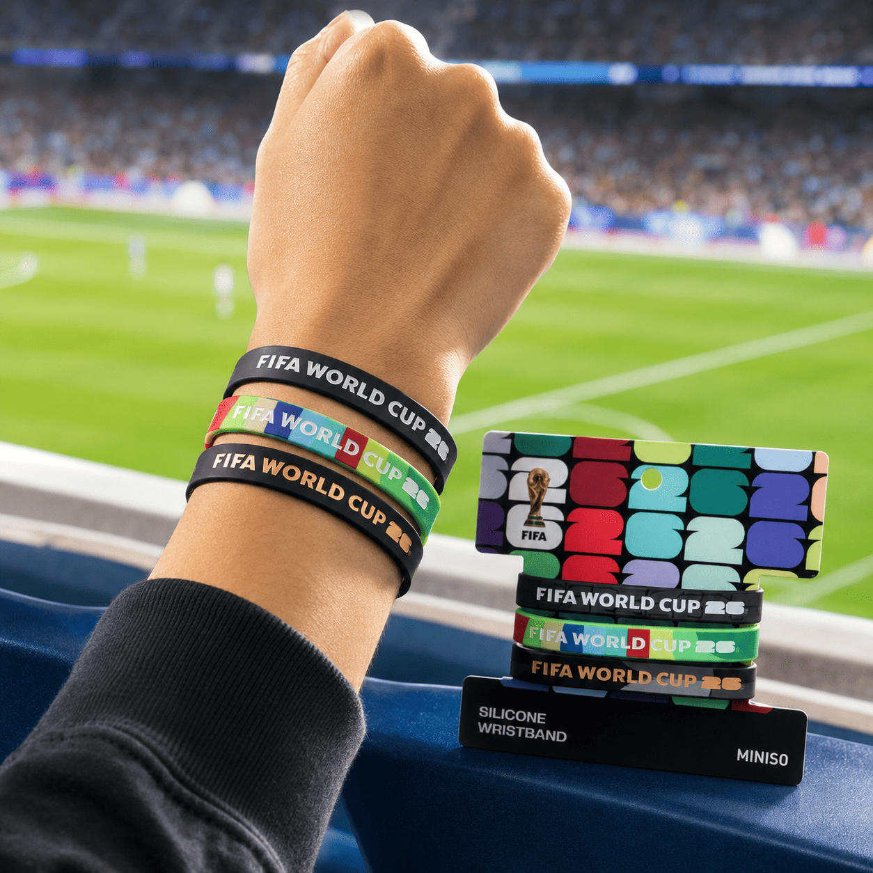 MINISO FIFA World Cup 2026™ Fan Silicone Wristband Collection Set 