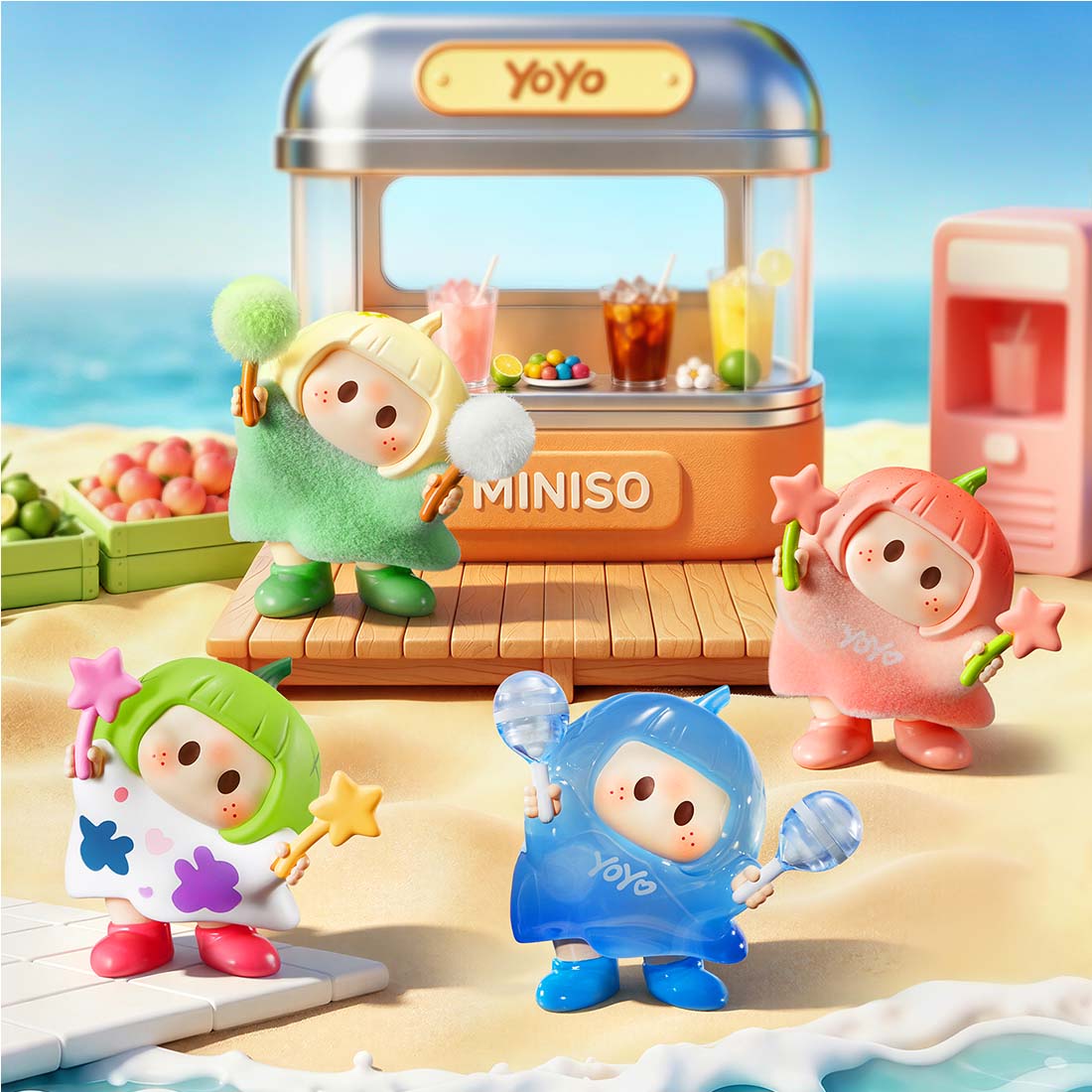 MINISO YOYO Cute Head-Tilting S2 Series Icon Box Figures Blind Box