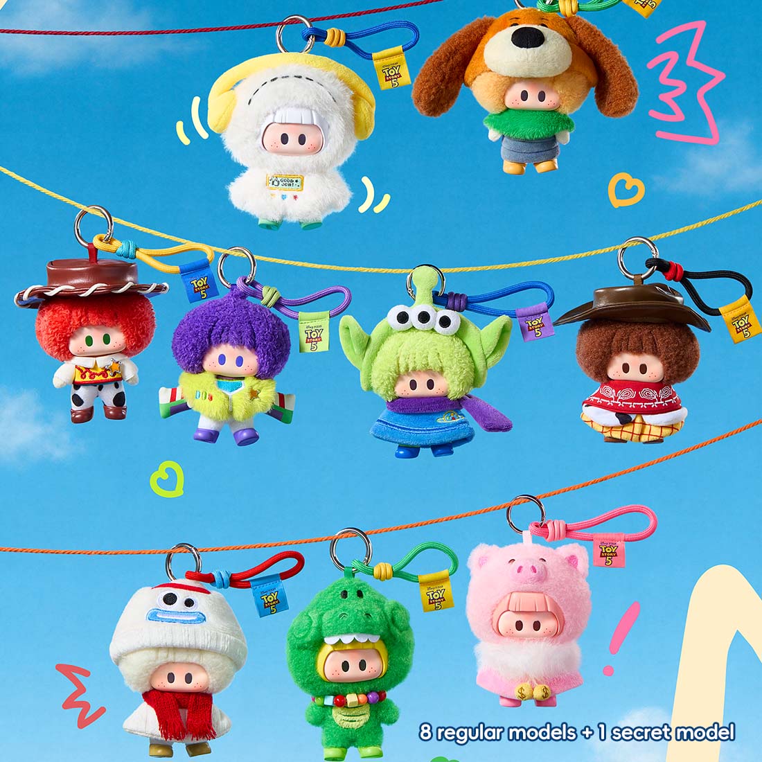 MINISO YOYO x Disney Pixar Toy Story 5 Plush Pendant Blind Box