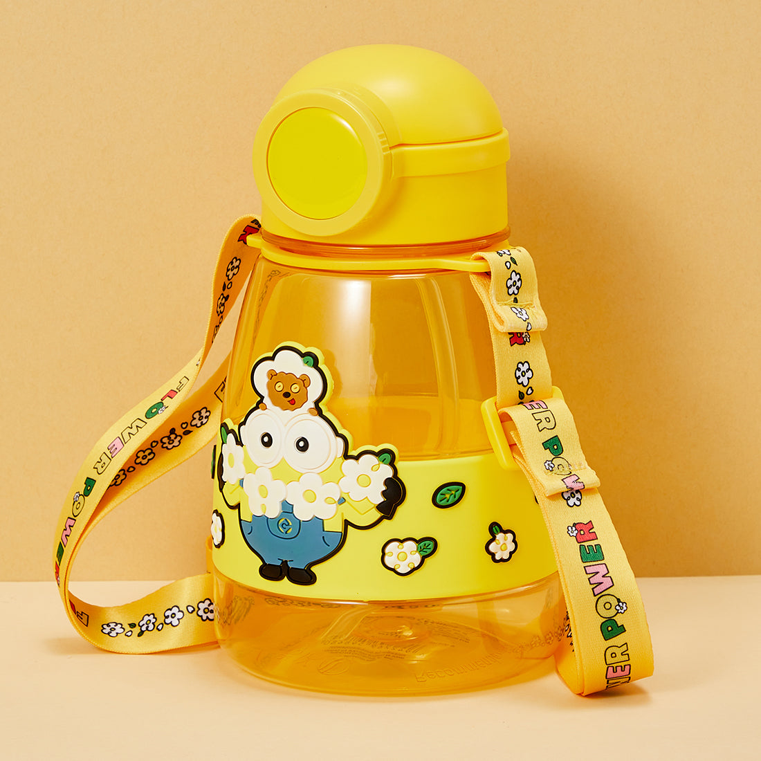 MINISO Minions  Flower Series Strap Water Bottle 800mL
