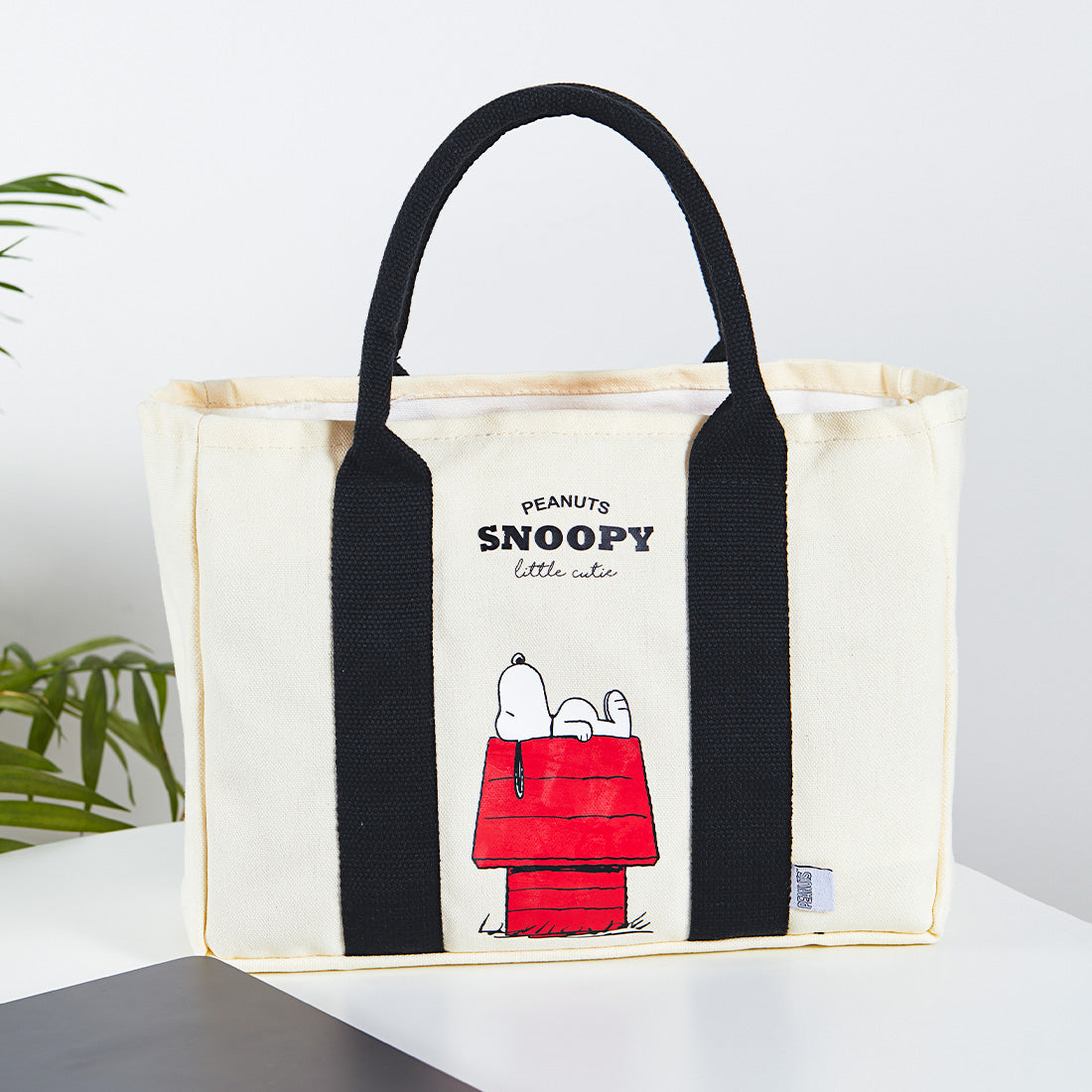 MINISO Snoopy Summer Travels Canvas Tote Bag