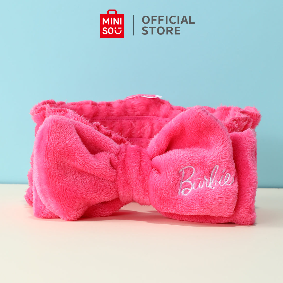 MINISO Barbie Bow Headband for Skincare & Makeup