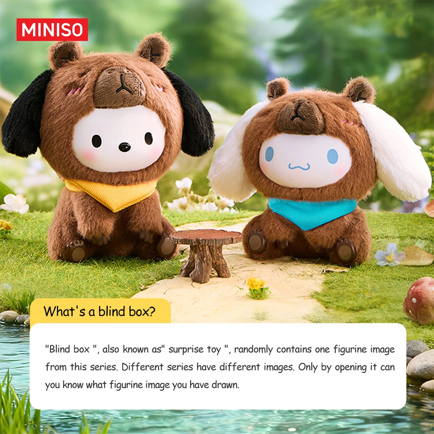 MINISO Sanrio Characters Zen-Capybara Soft Vinyl Plus Blind Box