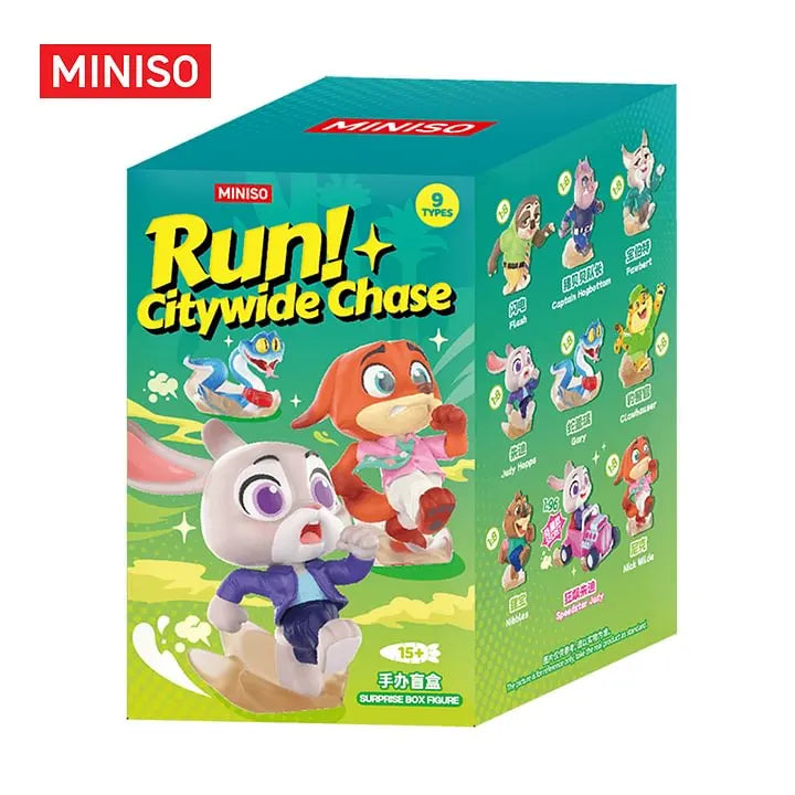 MINISO Disney Zootopia 'Run Across the City' Series Figurine Blind Box
