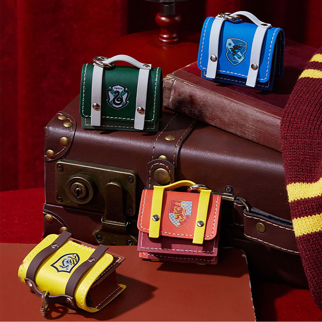 MINISO Harry Potter Series College Style Leather Earphone Bag