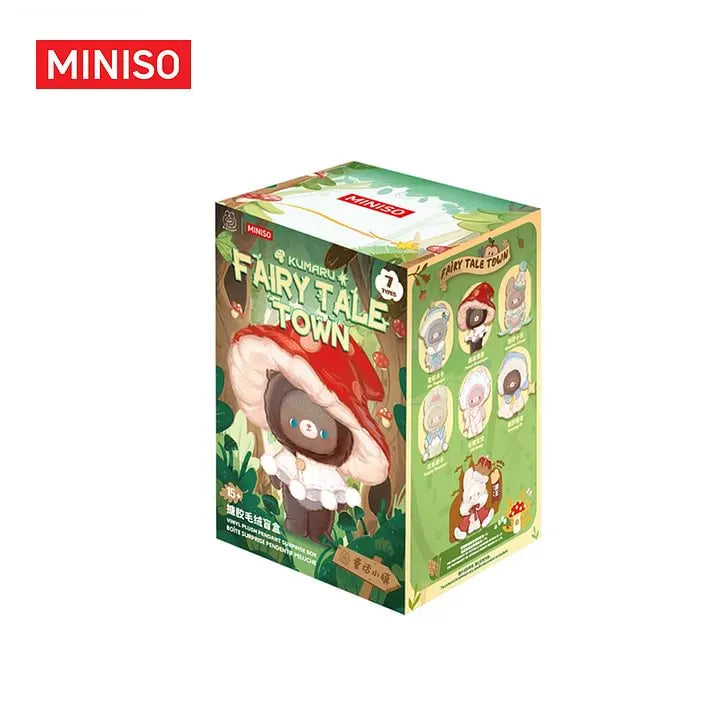 MINISO KUMARU Fairy Tale Town single blind box, cute plush doll surprise toy