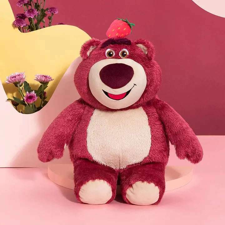 MINISO Lotso Strawberry Bear Series – Medium Sitting Plush Doll