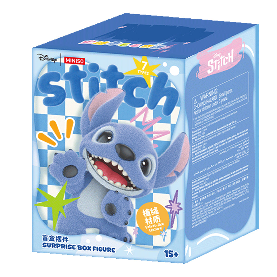 新品 未開封 Stitch Adventure アソートBOX シュリンク付き MINISO Disney Stitch Fuzzy Flocked Figure Blind Box – MINISOVIP