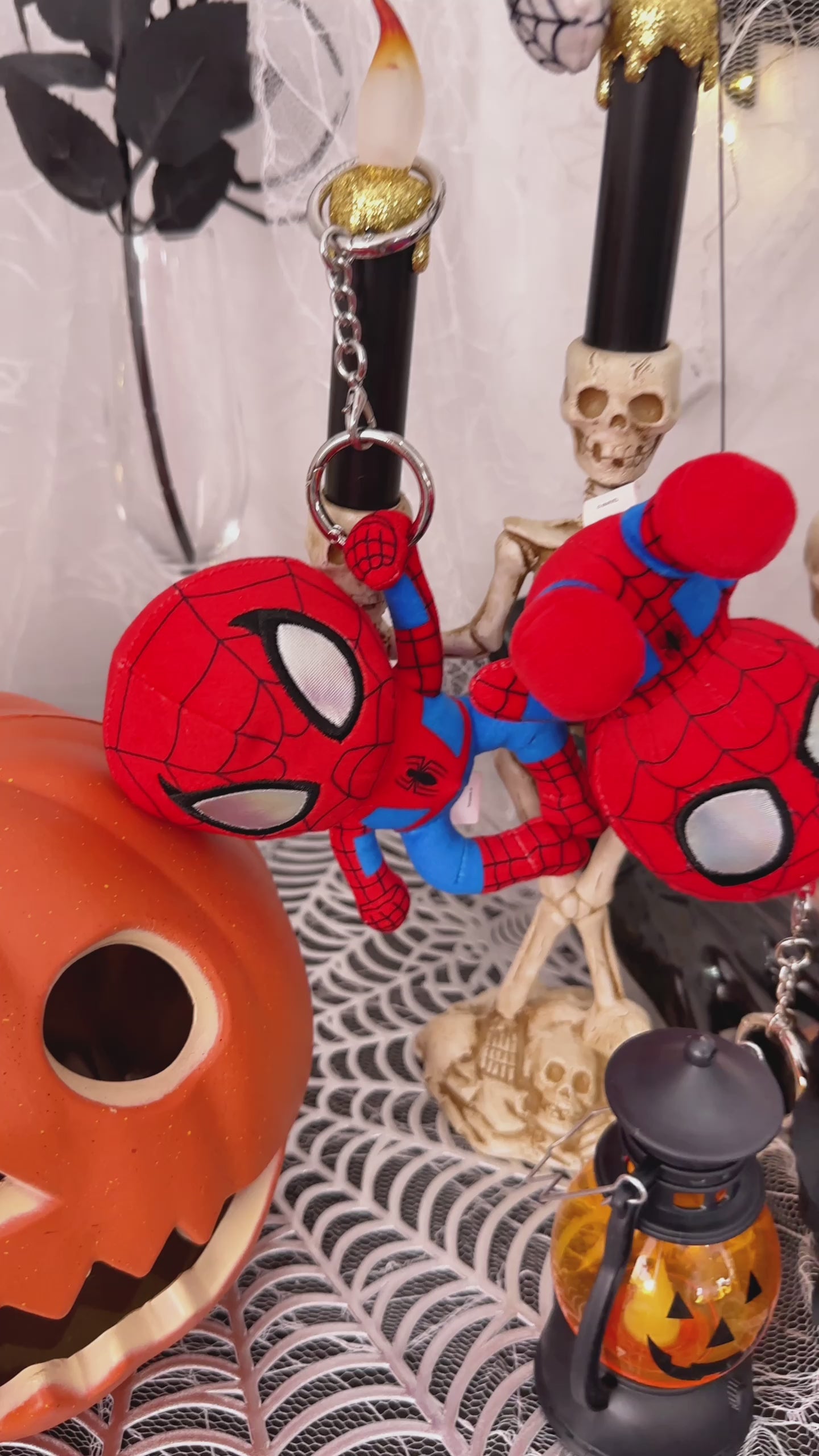 MINISO MARVEL Spider-Man Plush Keychain – Soft Bag Charm