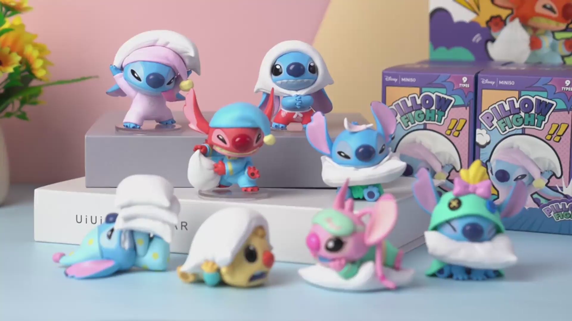 MINISO Disney Stitch Pillow Fight Series  Figurine Blind Box