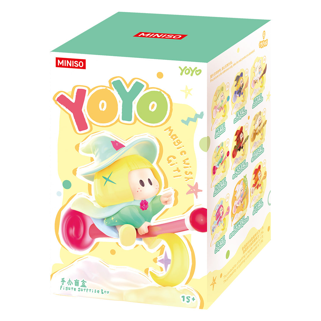 MINISO YOYO Wish Magic Girl single blind box colorful outer gift box