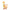 Tan YOYO Wishing Heart figure with big yellow flower